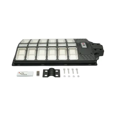 Lampa solara LED iluminat stradal 1000W cu panou solar 30W, baterie LiFePO4 25000mAh, senzor miscare, telecomanda, prindere stalp IP66 Breckner Germany - imagine 5