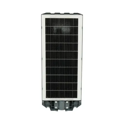 Lampa solara LED iluminat stradal 500W cu panou solar 25W, baterie LiFePO4 20000mAh, senzor miscare, telecomanda, prindere stalp IP65 Breckner Germany - imagine 3