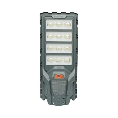Lampa solara LED iluminat stradal 500W cu panou solar 25W, baterie LiFePO4 20000mAh, senzor miscare, telecomanda, prindere stalp IP65 Breckner Germany - imagine 2