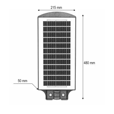 Lampa solara LED iluminat stradal 100W cu panou solar 12W, baterie LiFePO4 8000mAh, senzor miscare, telecomanda, prindere stalp IP65 Breckner Germany - imagine 4