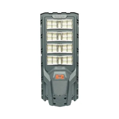 Lampa solara LED iluminat stradal 800W cu panou solar 40W, baterie LiFePO4 30000mAh, senzor miscare, telecomanda, prindere stalp IP65 Breckner Germany - imagine 2