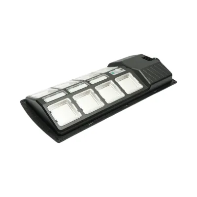 Lampa solara LED iluminat stradal 200W cu panou solar 12W, baterie LiFePO4 8000mAh, senzor miscare, telecomanda, prindere stalp IP67 Breckner Germany - imagine 8