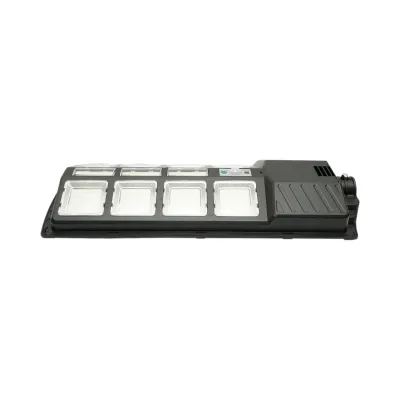 Lampa solara LED iluminat stradal 200W cu panou solar 12W, baterie LiFePO4 8000mAh, senzor miscare, telecomanda, prindere stalp IP67 Breckner Germany - imagine 9
