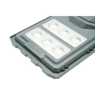 Lampa solara LED iluminat stradal 200W cu panou solar 17W, baterie LiFePO4 10000mAh, senzor miscare, telecomanda, prindere stalp IP65 Breckner Germany - imagine 11