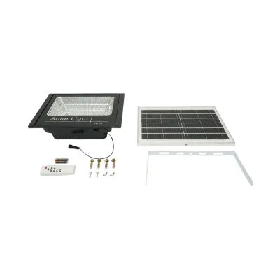 Proiector LED 200W, 6500K cu panou solar 12W, baterie LiFePO4 8000mAh si telecomanda IP67 Breckner Germany - imagine 5