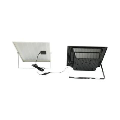 Proiector LED 200W, 6500K cu panou solar 12W, baterie LiFePO4 8000mAh si telecomanda IP67 Breckner Germany - imagine 3