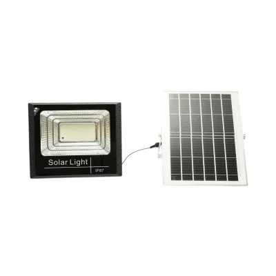 Proiector LED 200W, 6500K cu panou solar 12W, baterie LiFePO4 8000mAh si telecomanda IP67 Breckner Germany - imagine 2