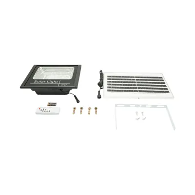 Proiector LED 100W, 6500K cu panou solar 8W, baterie LiFePO4 6000mAh si telecomanda IP67 Breckner Germany - imagine 5