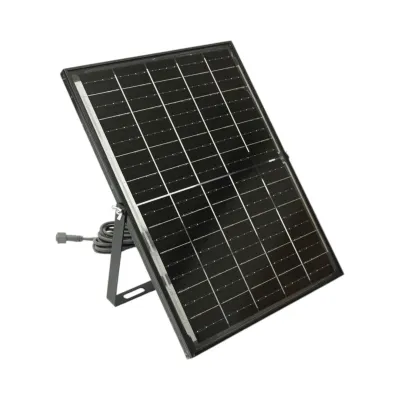 Proiector LED 400W, 6500K cu panou solar bifacial 40W, baterie LiFePO4 20000mAh si telecomanda IP66 Breckner Germany - imagine 11