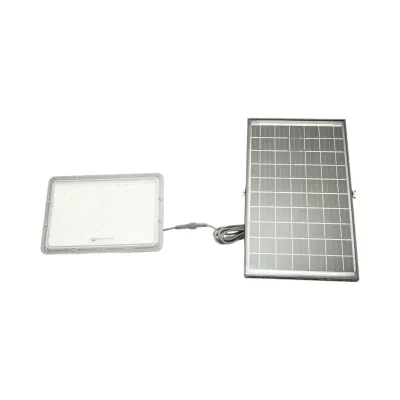 Proiector LED 300W, 6500K cu panou solar bifacial 30W, baterie LiFePO4 15000mAh si telecomanda IP66 Breckner Germany - imagine 2
