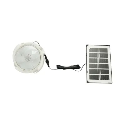 Plafoniera solara LED 50W, 6500K cu panou solar 3W, baterie LiFePO4 1800mAh, senzor crepuscular si telecomanda IP65 Breckner Germany - imagine 2