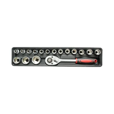 Trusa scule profesionala metalica rabatabila 5 nivele 168 piese Cr-V Breckner Germany - imagine 7
