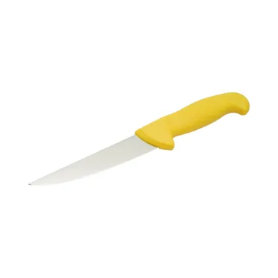 Cutit de transat si injunghiat profesional 15cm, lama otel 5Cr15MoV, maner Nylon galben Breckner Germany - imagine 2