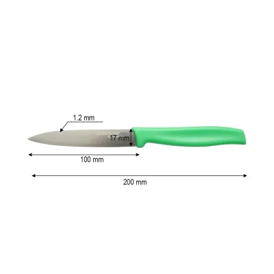 Cutit decojit 10cm, lama otel 5Cr15MoV, maner PP verde Breckner Germany - imagine 4