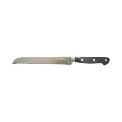 Cutit paine profesional 22cm, lama otel 5Cr15MoV, maner ABS negru Breckner Germany