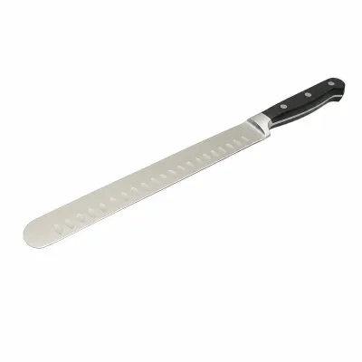 Cutit feliat profesional 25cm, lama alveolata otel 5Cr15MoV, maner ABS negru Breckner Germany - imagine 2