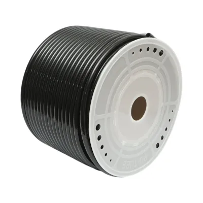Tub aer poliamida negru 12x8mm 100m/rola - imagine 2