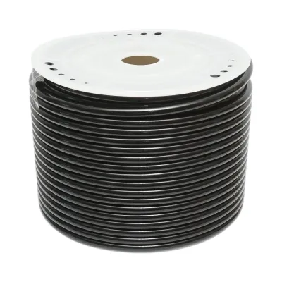 Tub aer poliamida negru 12x8mm 100m/rola