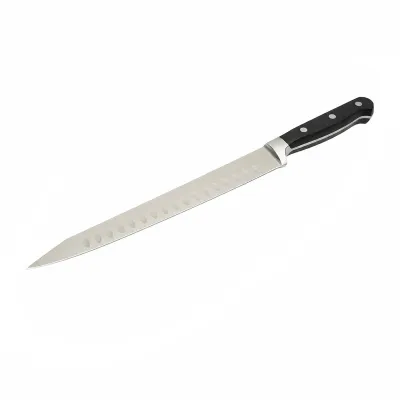 Cutit feliat profesional 25cm, lama alveolata otel 5Cr15MoV, maner ABS negru Breckner Germany - imagine 2