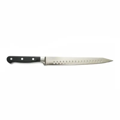 Cutit feliat profesional 25cm, lama alveolata otel 5Cr15MoV, maner ABS negru Breckner Germany - imagine 3