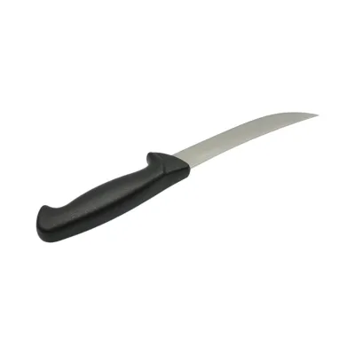 Cutit dezosat curbat profesional 15cm, lama otel 5Cr15MoV, maner PP negru Breckner Germany - imagine 5