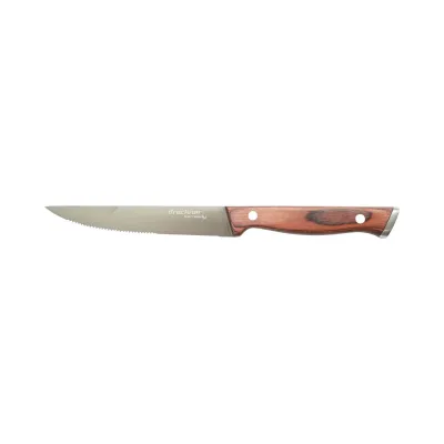 Set 6 cutite steak 12.5cm, lama zimtata otel 3Cr13, maner lemn Pakka Breckner Germany - imagine 5