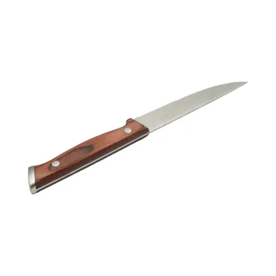 Set 6 cutite steak 12.5cm, lama zimtata otel 3Cr13, maner lemn Pakka Breckner Germany - imagine 6