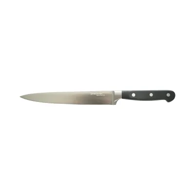 Set 4 cutite bucatarie profesionale, lama otel 5Cr15MoV, maner ABS negru Breckner Germany - imagine 5