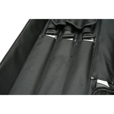 Set cutite macelarie profesionale 5 piese cu geanta, lama otel 5Cr15MoV, maner PP negru Breckner Germany - imagine 13