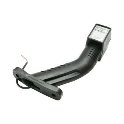Lampa gabarit laterala LED cu brat 12V-24V 3 functii rosu-alb-galben 180mm Breckner Germany - imagine 8
