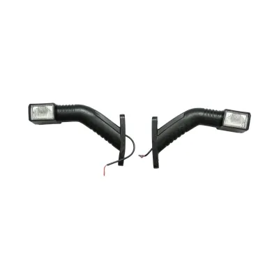 Lampa gabarit laterala LED cu brat 12V-24V 3 functii rosu-alb-galben 180mm Breckner Germany - imagine 2