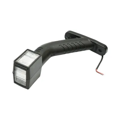 Lampa gabarit laterala LED cu brat 12V-24V 3 functii rosu-alb-galben 180mm Breckner Germany - imagine 7