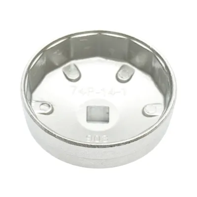 Cheie filtru ulei tip cupa 74mm x 14 laturi, patrat 1/2 inch Breckner Germany - imagine 4