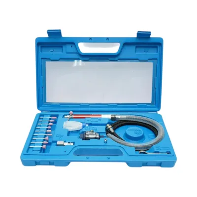 Trusa mini polizor pneumatic biax tip creion, 58000rpm, presiune 6.2 bar 17 piese Breckner Germany
