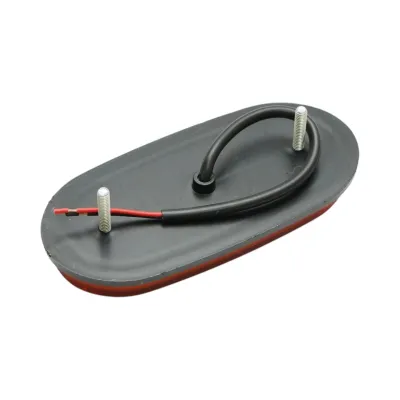 Lampa gabarit laterala ovala LED NEON 12V-24V galbena 21 LED-uri 110x50x13mm Breckner Germany - imagine 5