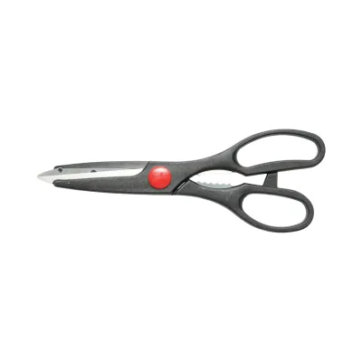 Set cutite bucatarie 15 piese cu suport lemn, foarfeca si pila ascutit, lama otel 3Cr13, maner ABS negru Breckner Germany - imagine 13