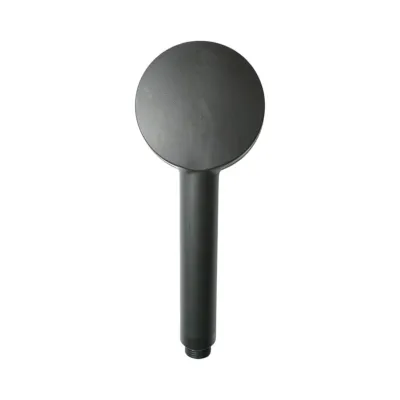 Para de dus baie rotunda, 5 functii, negru mat, plastic 85x220mm - imagine 3