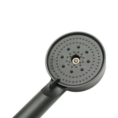 Para de dus baie rotunda, 5 functii, negru mat, plastic 85x220mm - imagine 6