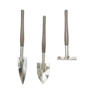 Set 3 unelte gradinarit cu lopatica, cultivator, grebla si maner metalic Breckner Germany - imagine 2