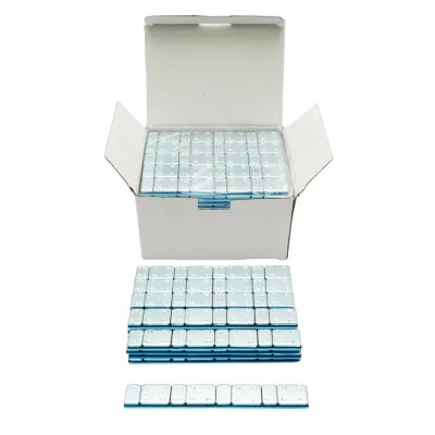 Contragreutati autoadezive zincate echilibrare roti Fe 60g (5gx4 buc + 10gx4 buc) 100 benzi/cutie