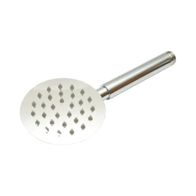 Para de dus baie rotunda, 1 functie tip ploaie, duze silicon, crom lucios, otel inoxidabil 100x225mm - imagine 2