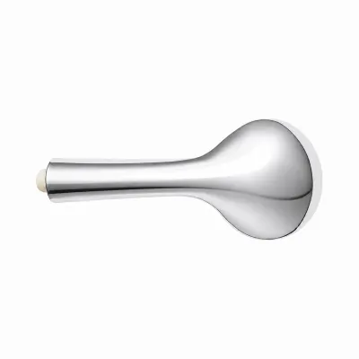 Para de dus baie rotunda, 5 functii, duze silicon, crom lucios, plastic 105x240mm - imagine 3