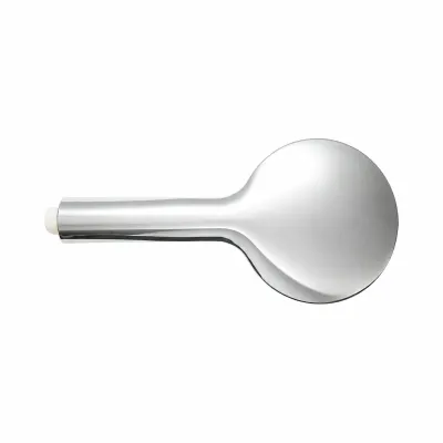 Para de dus baie rotunda, 3 functii, duze silicon, crom lucios, plastic 120x250mm - imagine 3