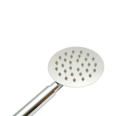 Set para dus cu furtun zincat 1.5m,  1 functie tip ploaie, duze silicon, crom lucios, otel inoxidabil 100x225mm - imagine 6