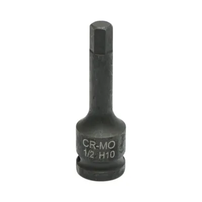 Cheie tubulara de impact bit hexagonal H10, 78mm, patrat 1/2 inch Cr-Mo Breckner Germany