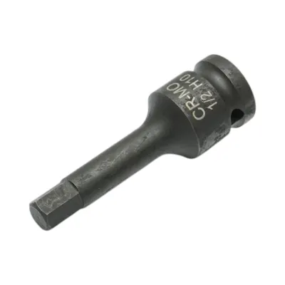 Cheie tubulara de impact bit hexagonal H10, 78mm, patrat 1/2 inch Cr-Mo Breckner Germany - imagine 2