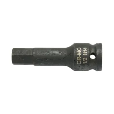 Cheie tubulara de impact bit hexagonal H14, 78mm, patrat 1/2 inch Cr-Mo Breckner Germany - imagine 3