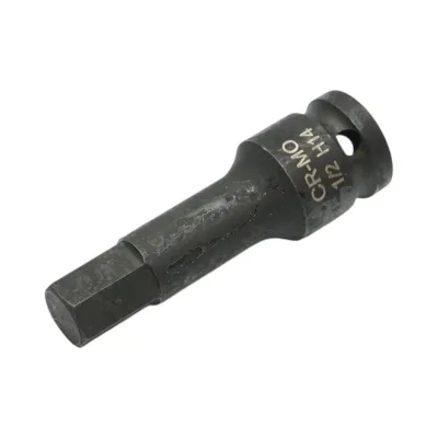 Cheie tubulara de impact bit hexagonal H14, 78mm, patrat 1/2 inch Cr-Mo Breckner Germany - imagine 2
