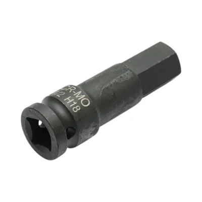Cheie tubulara de impact bit hexagonal H18, 78mm, patrat 1/2 inch Cr-Mo Breckner Germany - imagine 5