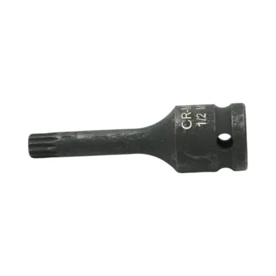 Cheie tubulara de impact bit spline M10, 78mm, patrat 1/2 inch Cr-Mo Breckner Germany - imagine 3